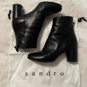 Sandro: Sacha Boots Black Size 8